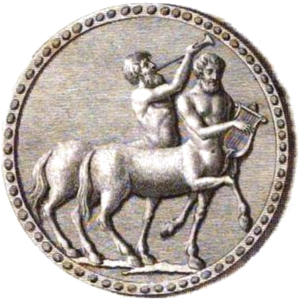 Chiron teaching Achilles — the original tutor